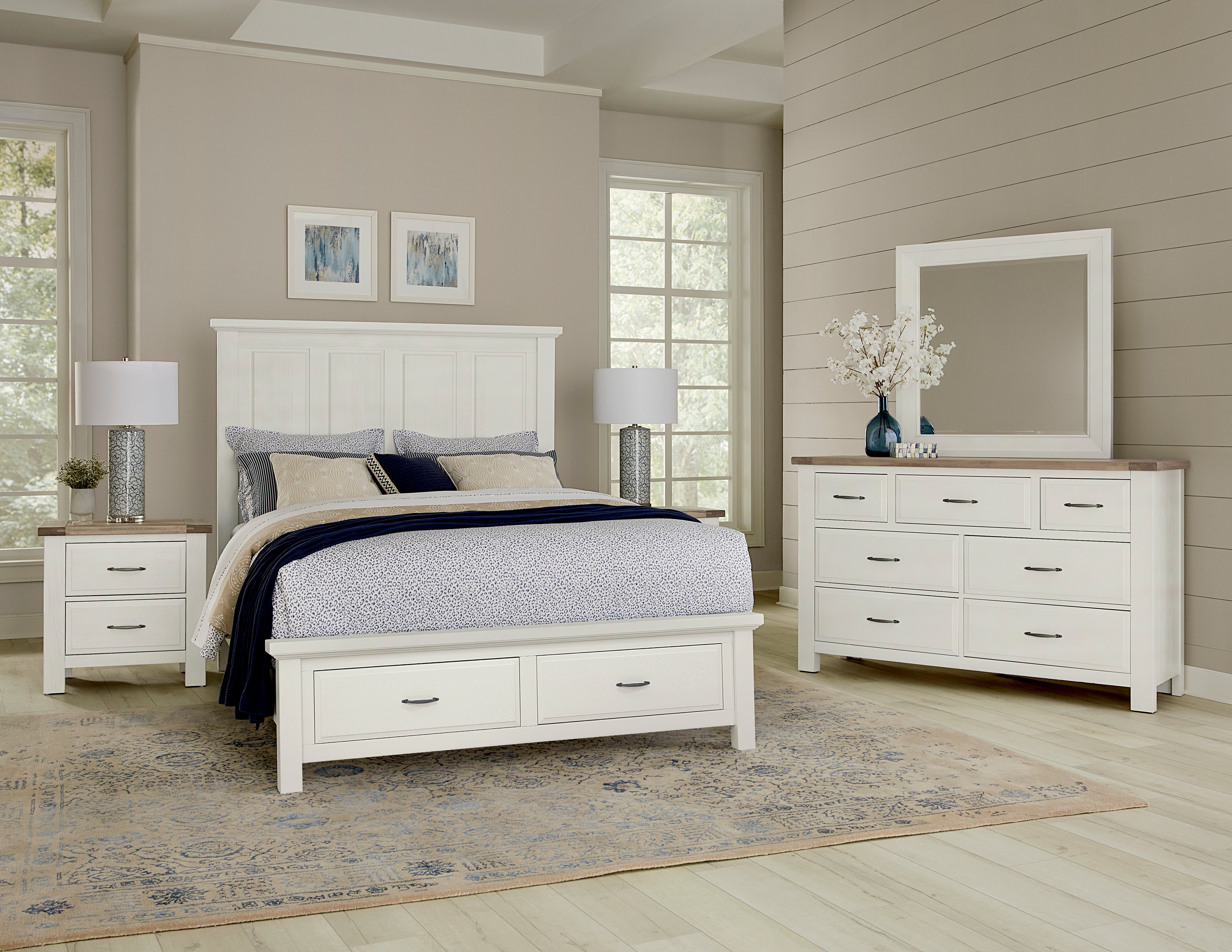 Artisan & Post Maple Road-Two Tone Nightstand - 2 Drawer in Two Tone