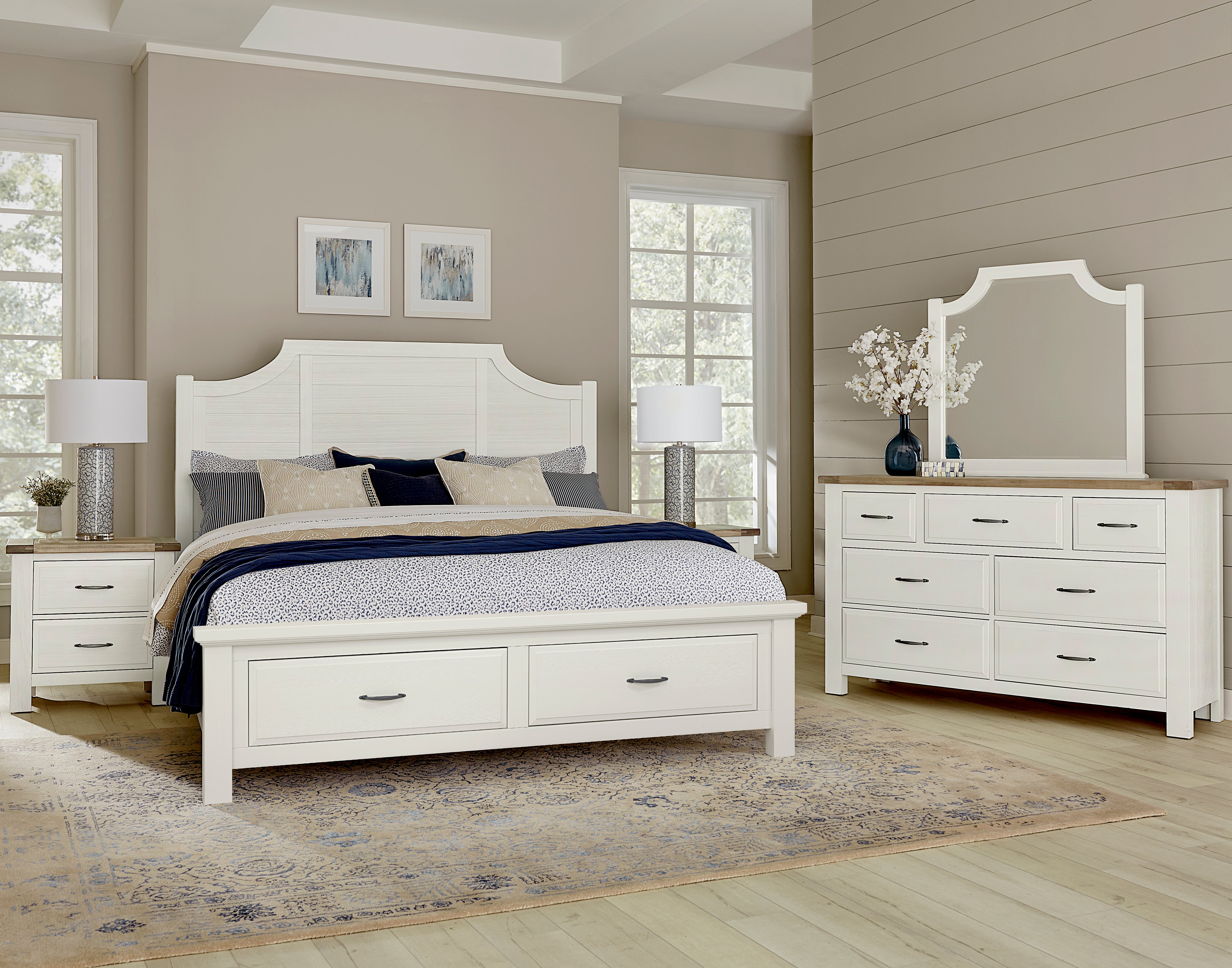 Artisan & Post Maple Road-Two Tone Scalloped Storage Bed
