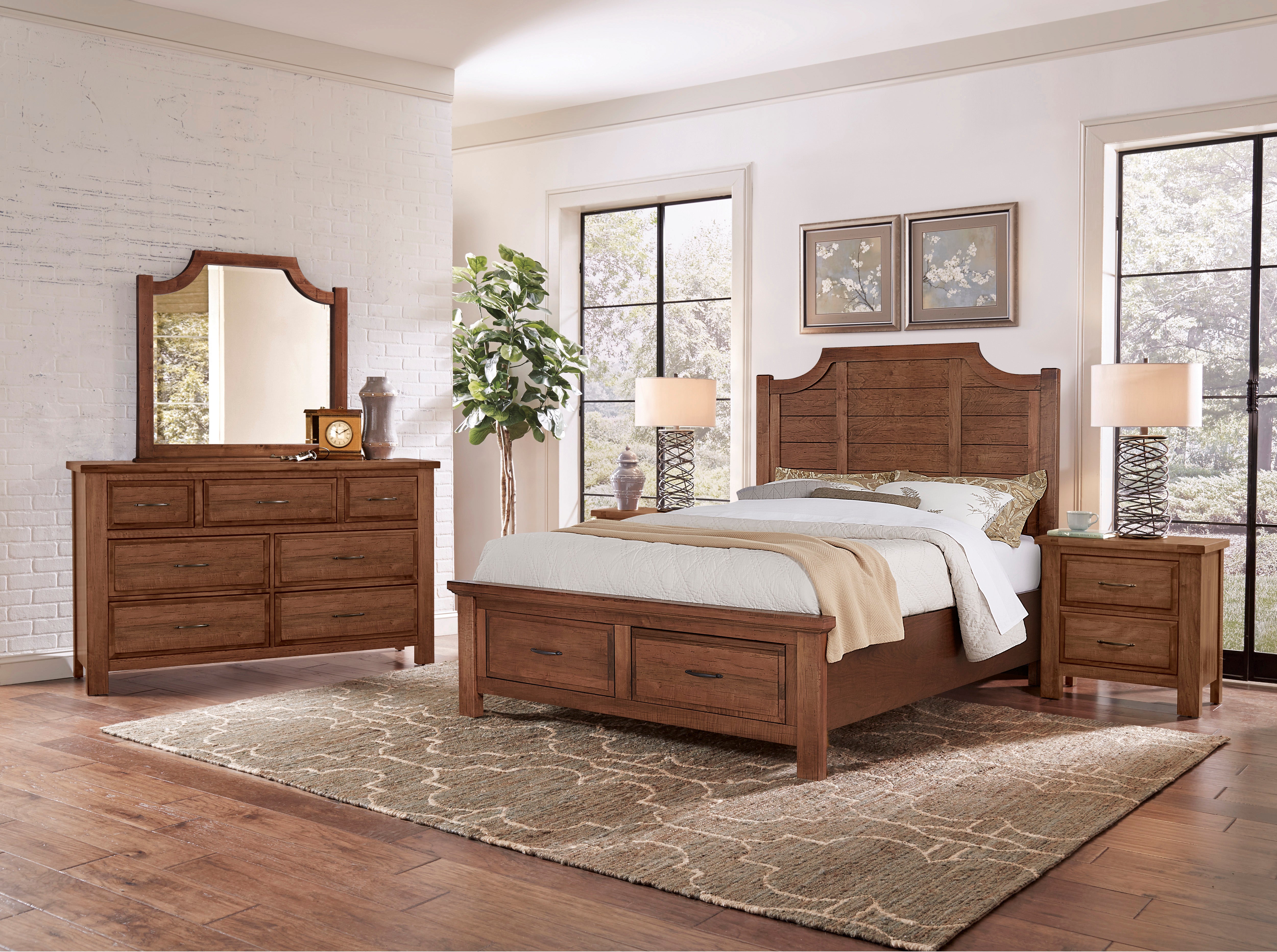 Artisan & Post Maple RoadScalloped Mirror in Antique Amish