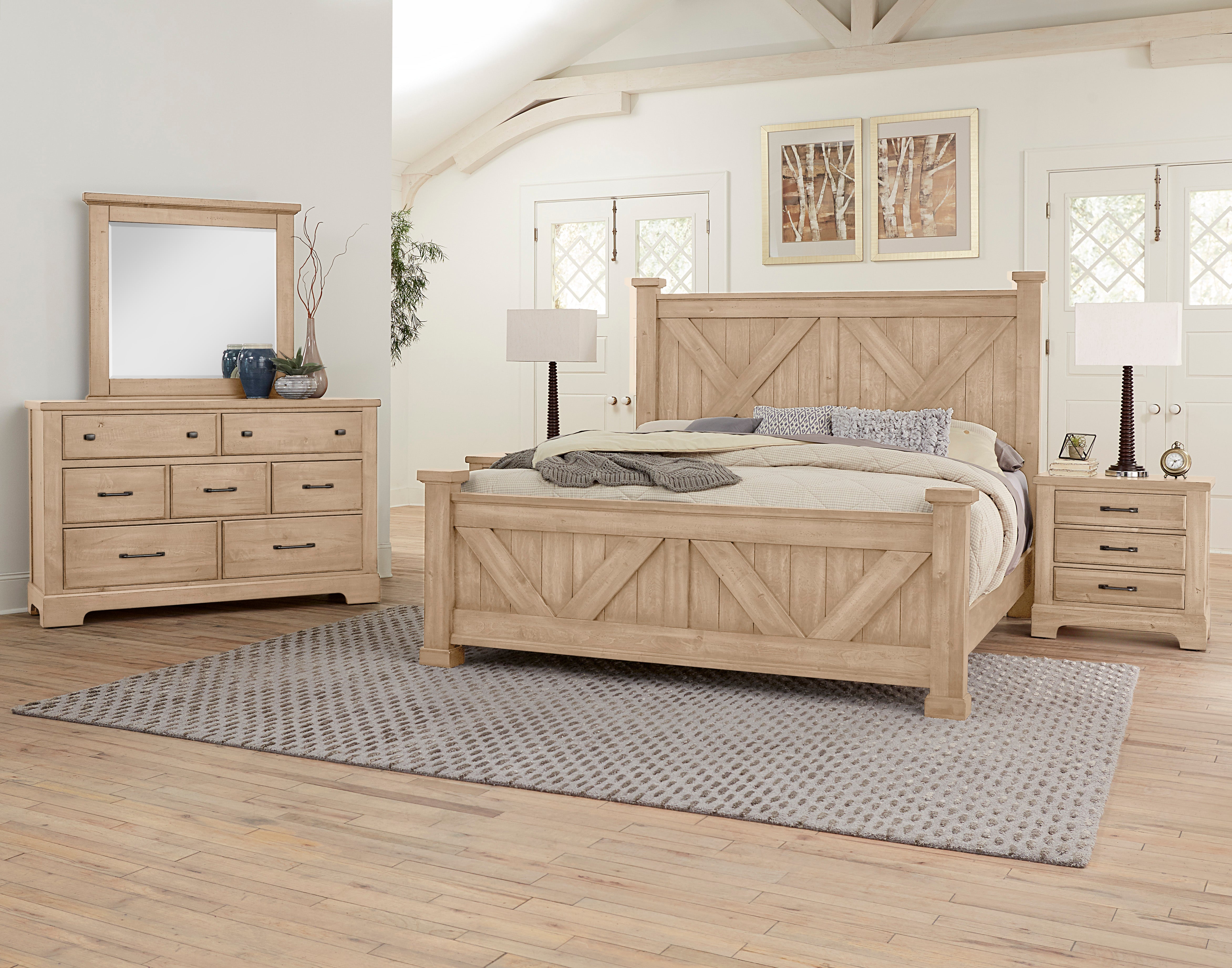 Artisan & Post Cool Rustic X Bed with X Footboard
