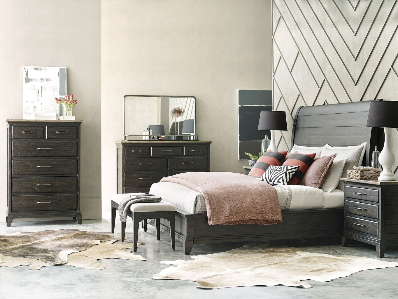 Kincaid Furniture Plank Road Devine Drawer Chest in Charcoal