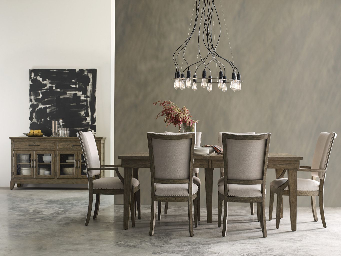 Kincaid Furniture Plank Road Rockland Buffet in Sandstone