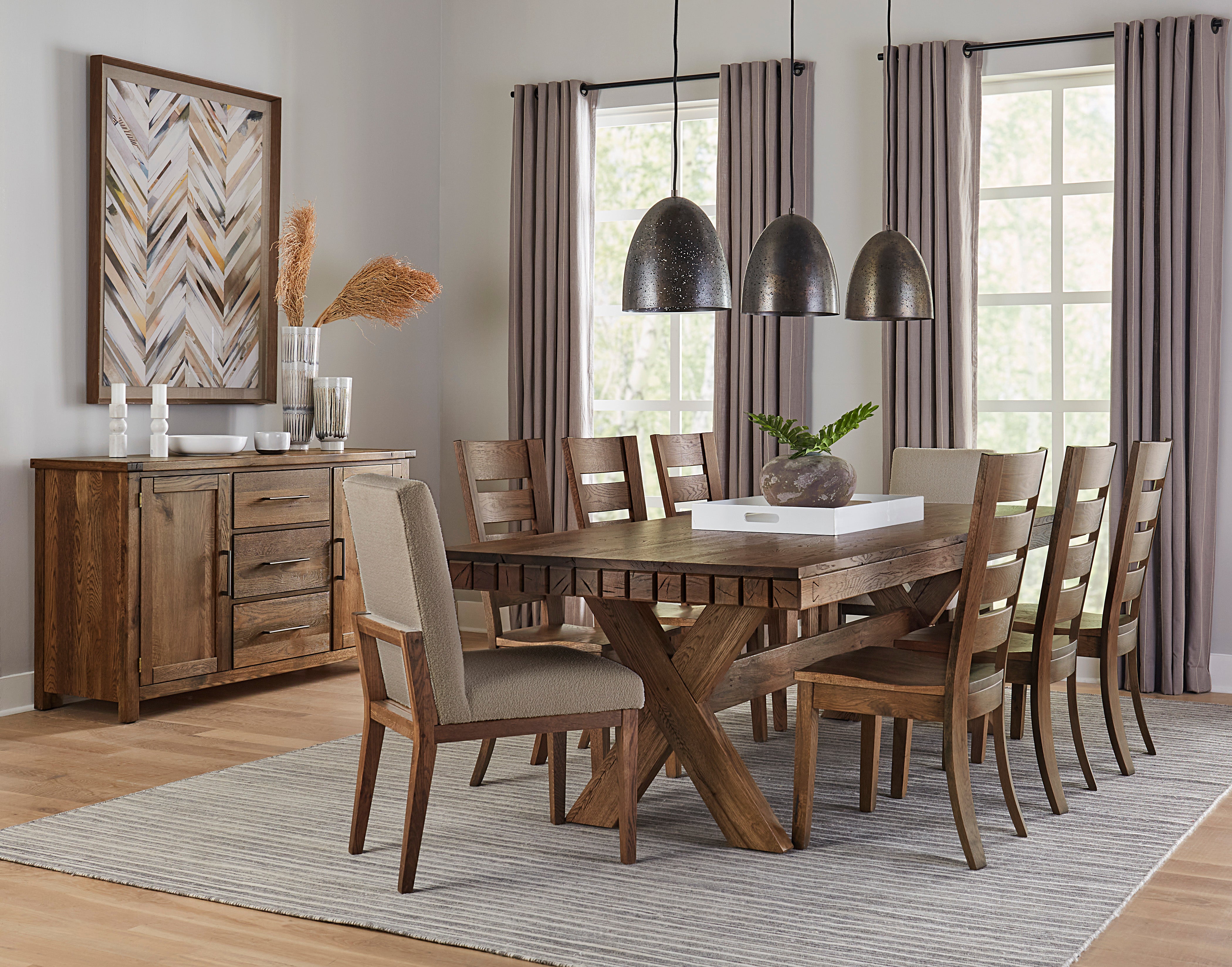 Artisan & Post Dovetail Uph Side Chair Grey Fabric