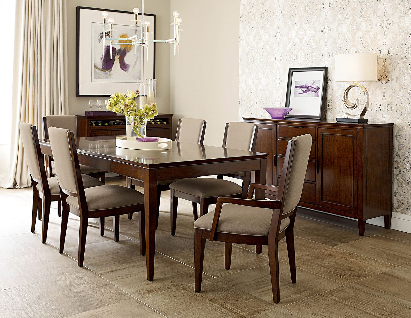 Kincaid Furniture Elise Spectrum Side Chair in Amaretto