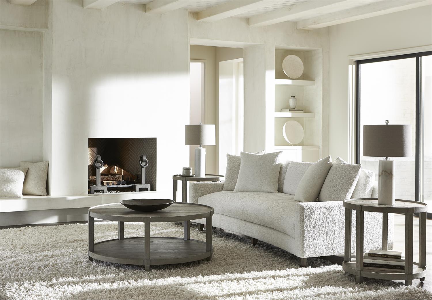 Bernhardt Furniture Albion Cocktail Table in Pewter