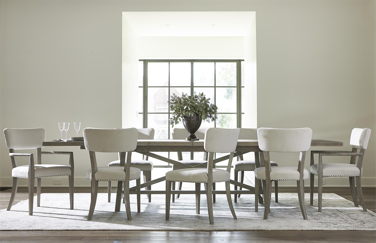 Bernhardt Furniture Albion Side Chair in Pewter