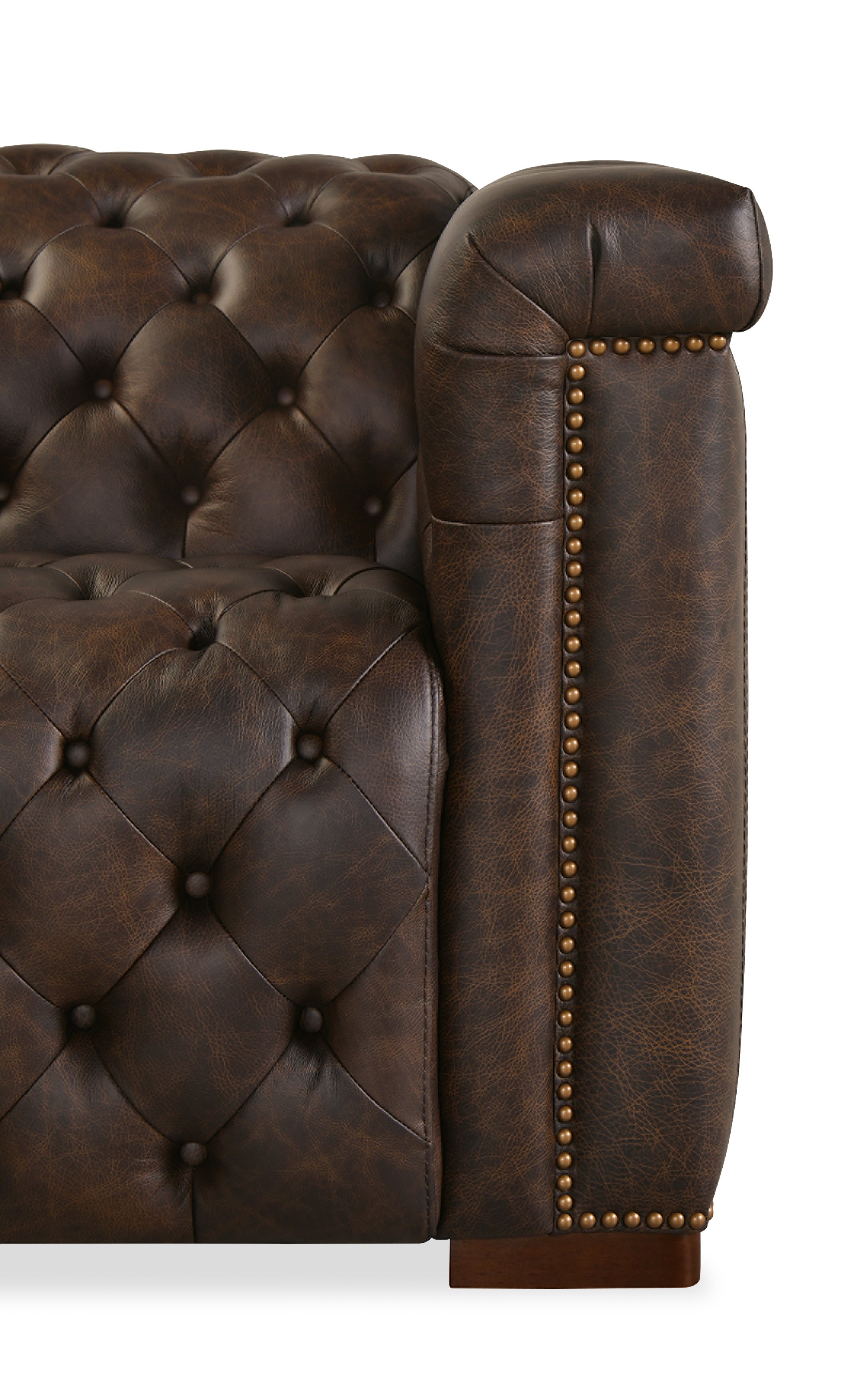Hooker Furniture Savion Deux 5 Seat Sectional with Three Power Recliners and Six Power Headrests in Brown