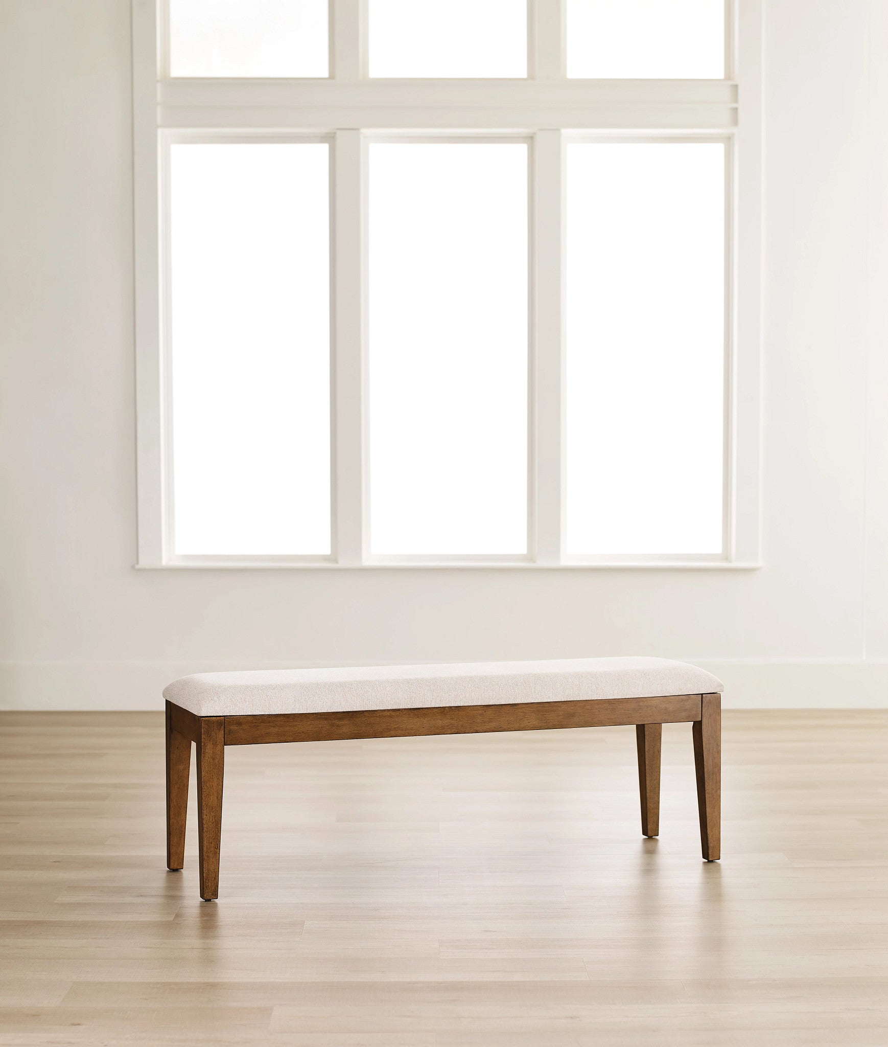 Kincaid Furniture Kafe Upholstered Dining Bench in Latte