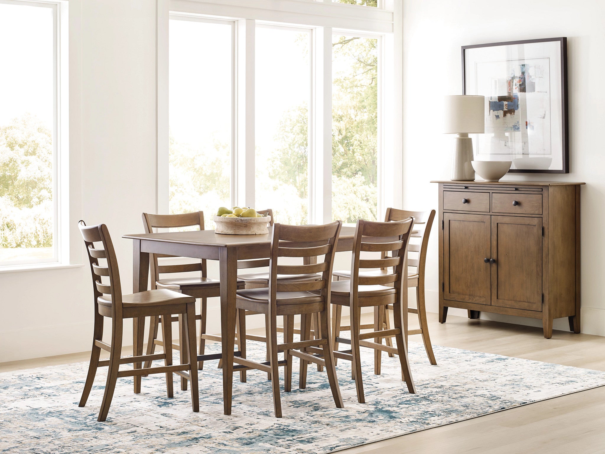 Kincaid Furniture Kafe Tall Ladderback Chair in Cappuccino
