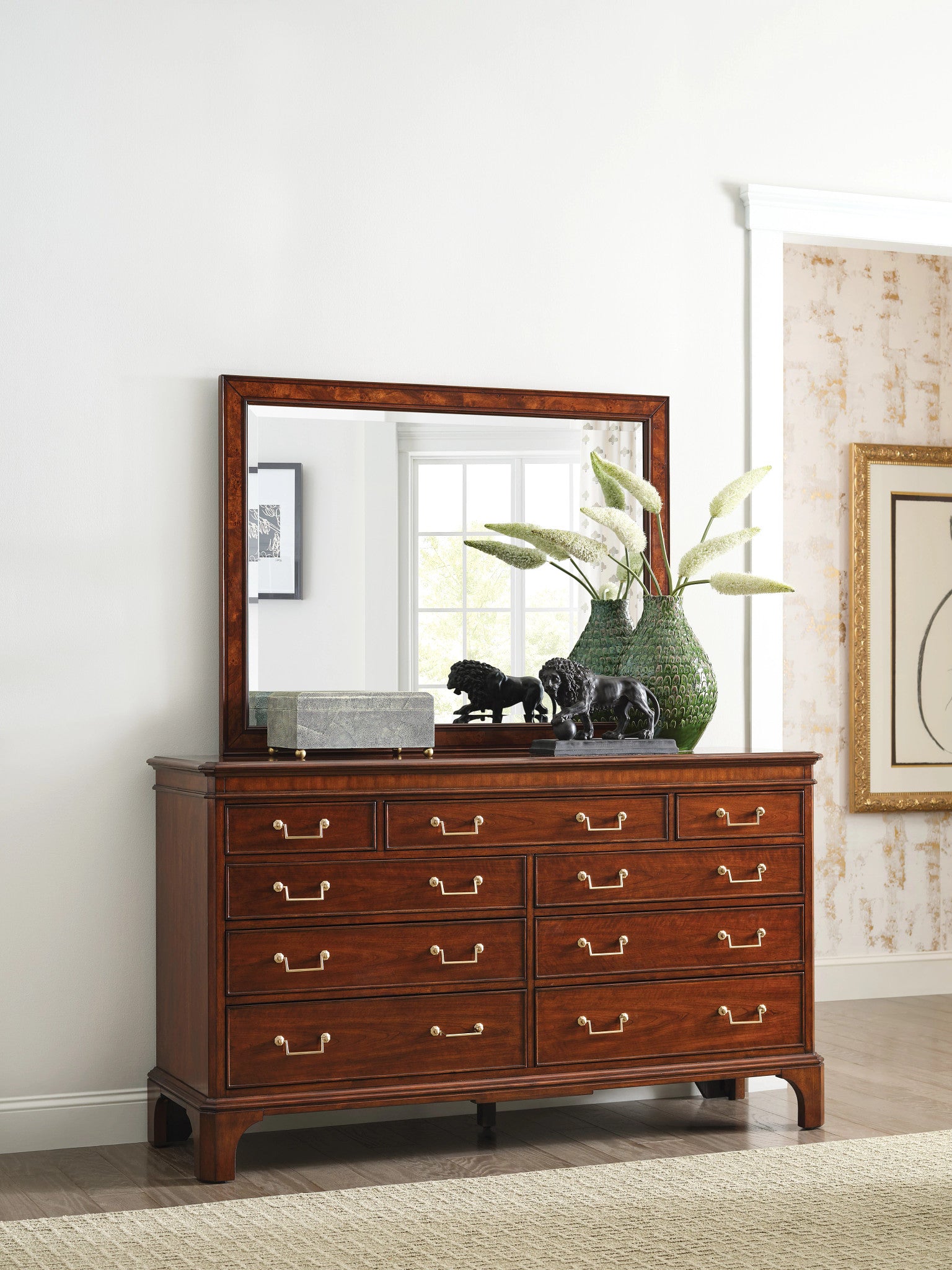 American Drew Addison Andover Drawer Dresser in Walnut