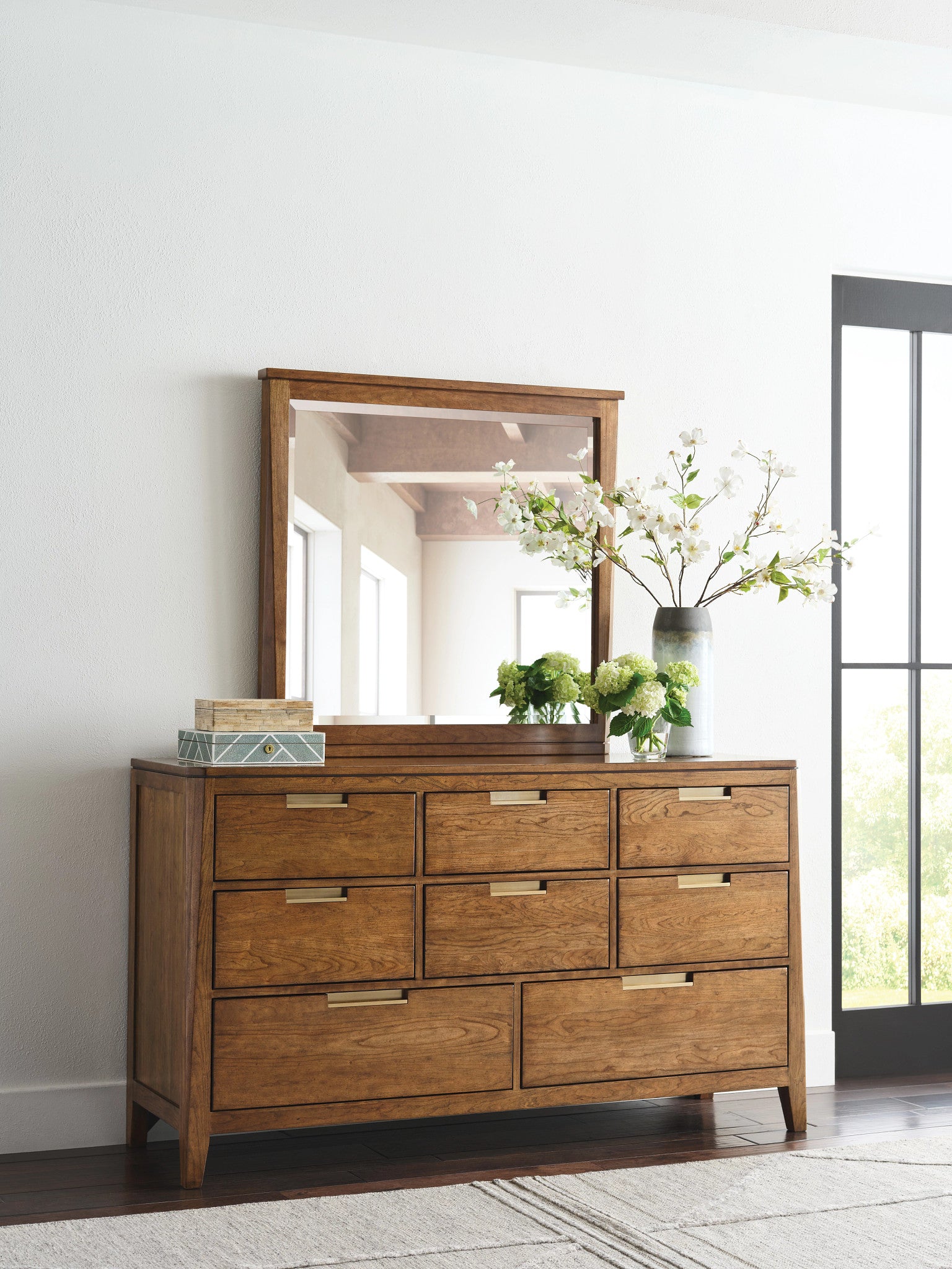 Kincaid Furniture Aspire Aspire Landscape Mirror in Champagne