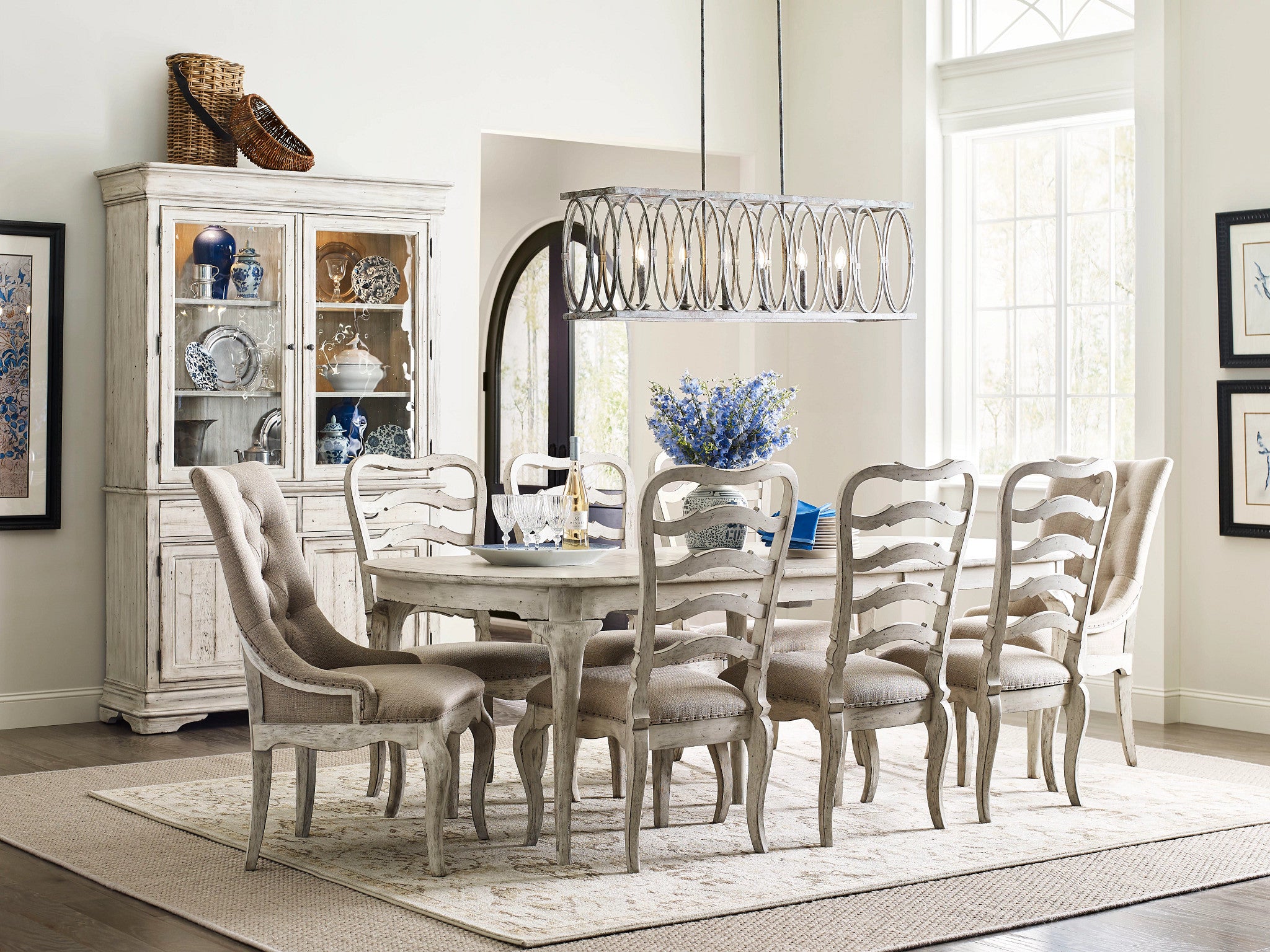 Kincaid Furniture Selwyn Deconstructed Host Chair in Cottage White