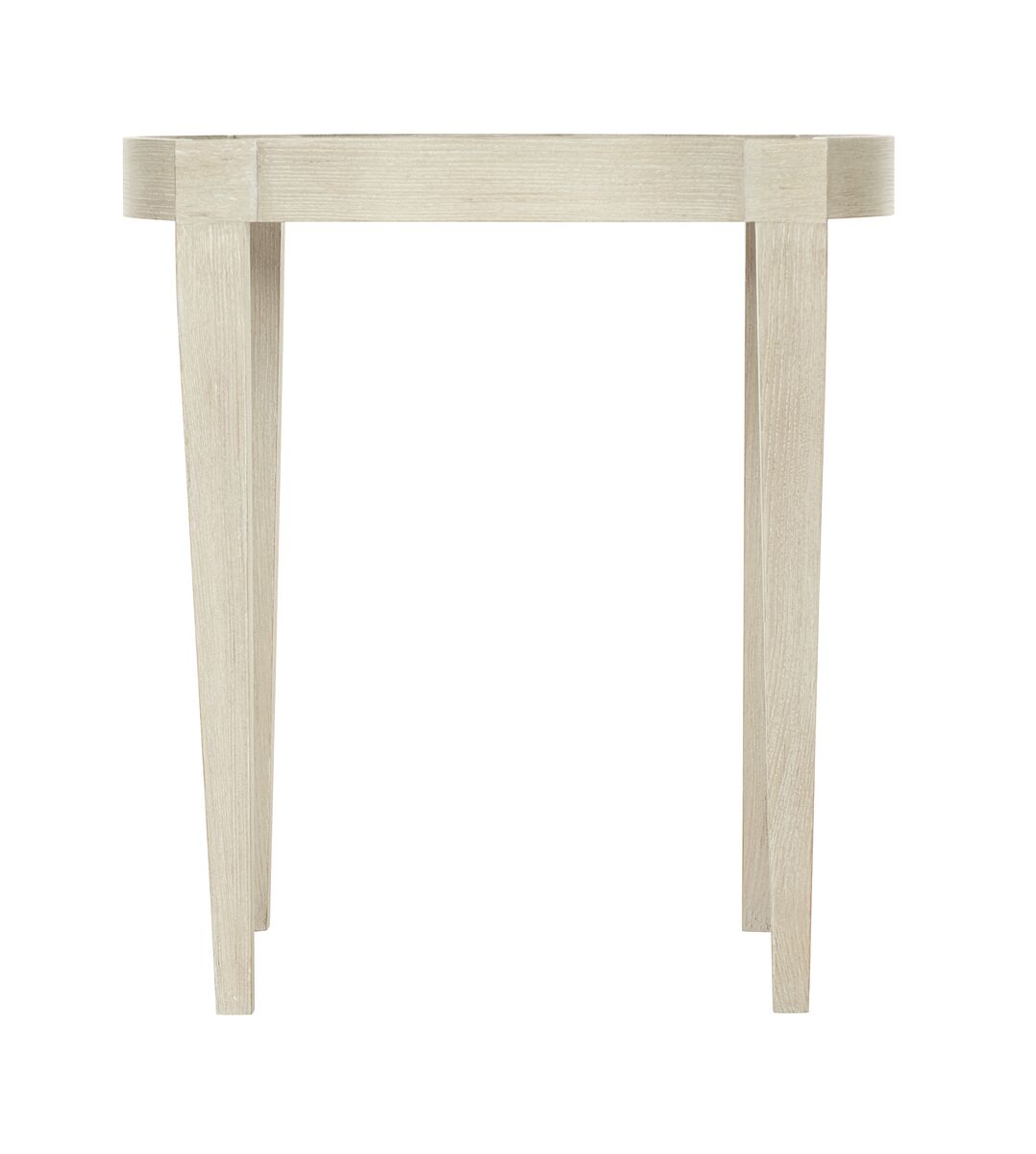 Bernhardt Furniture East Hampton Side Table in Cerused Linen