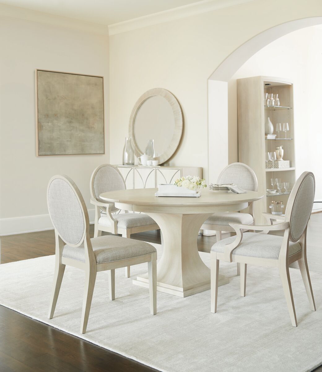 Bernhardt Furniture East Hampton Side Chair in Cerused Linen
