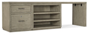 Hooker Furniture Linville Falls 96" Desk with File and Open Desk Cabinet