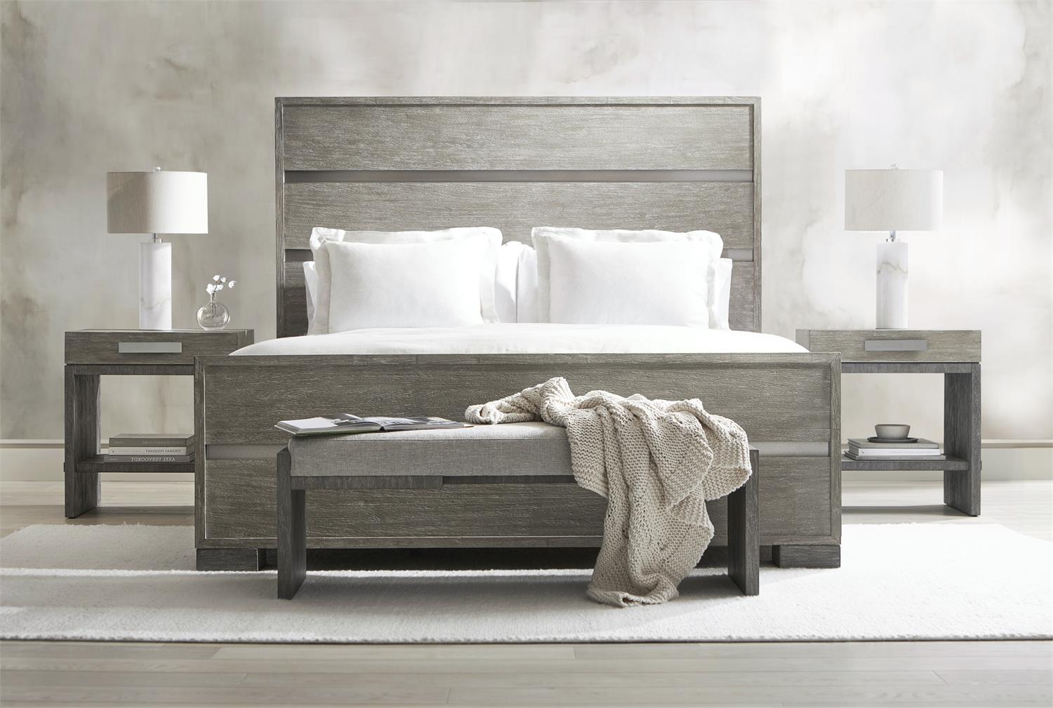 Bernhardt Furniture Foundations Nightstand in Dark & Light Shale