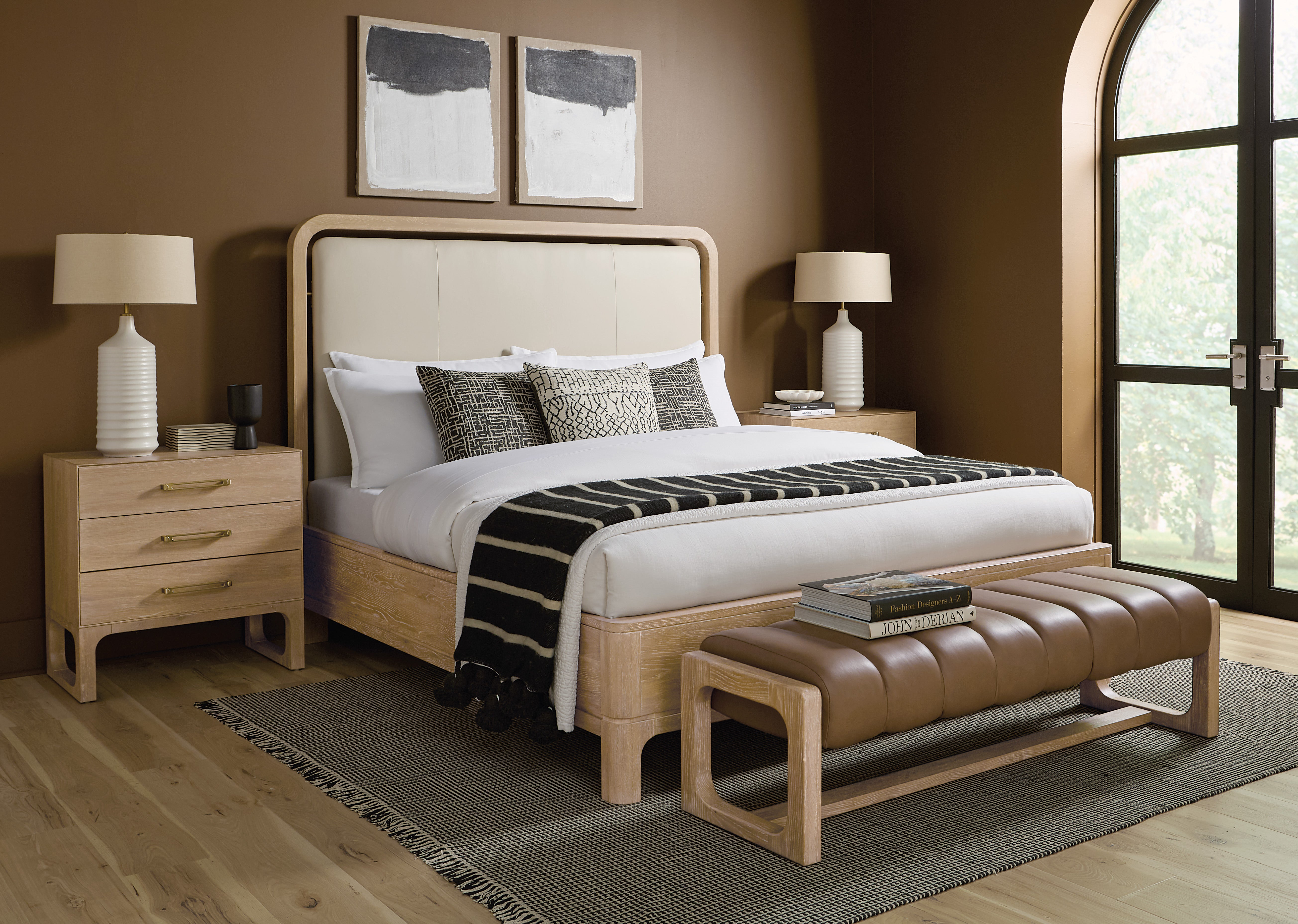 Hooker Furniture Banyon Bay Panel Bed in Beige