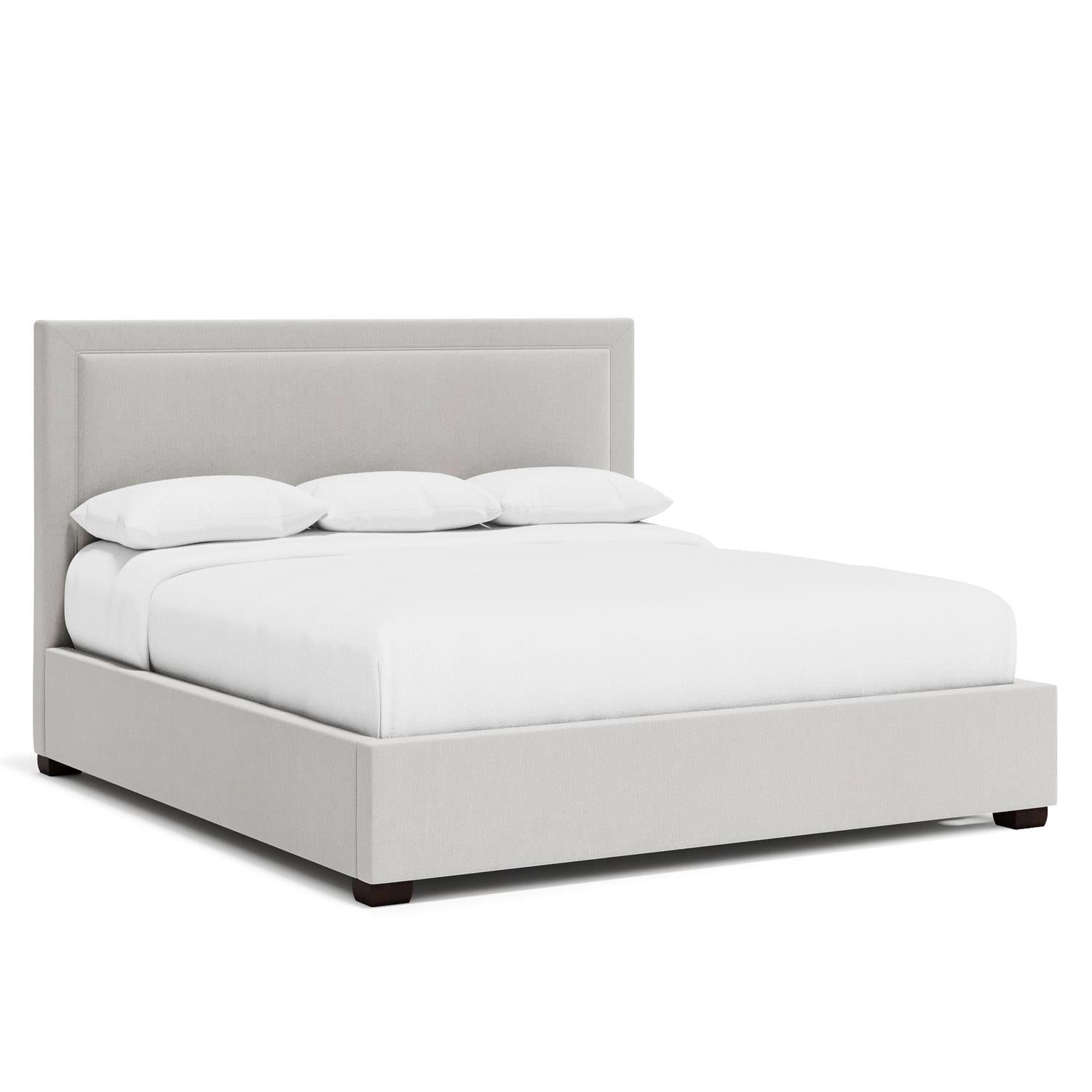 Bernhardt Furniture Morgan Fabric Panel Bed Twin in Espresso