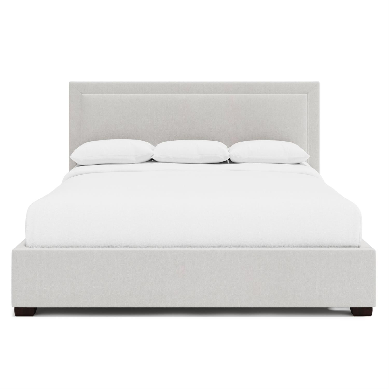 Bernhardt Furniture Morgan Fabric Panel Bed Twin in Espresso