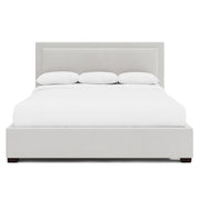 Bernhardt Furniture Morgan Fabric Panel Bed Twin in Espresso