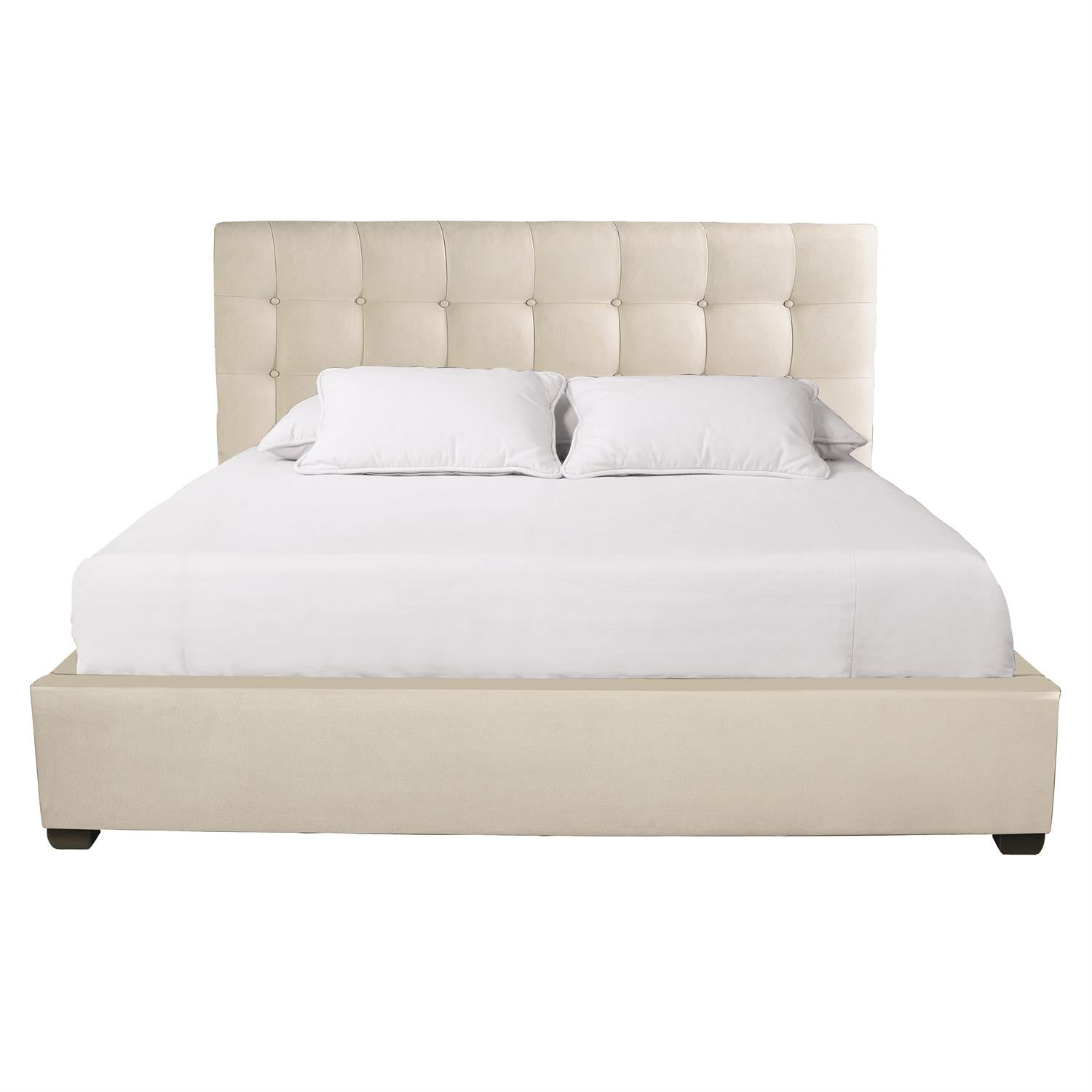 Bernhardt Furniture Avery Fabric Panel Bed in Espresso