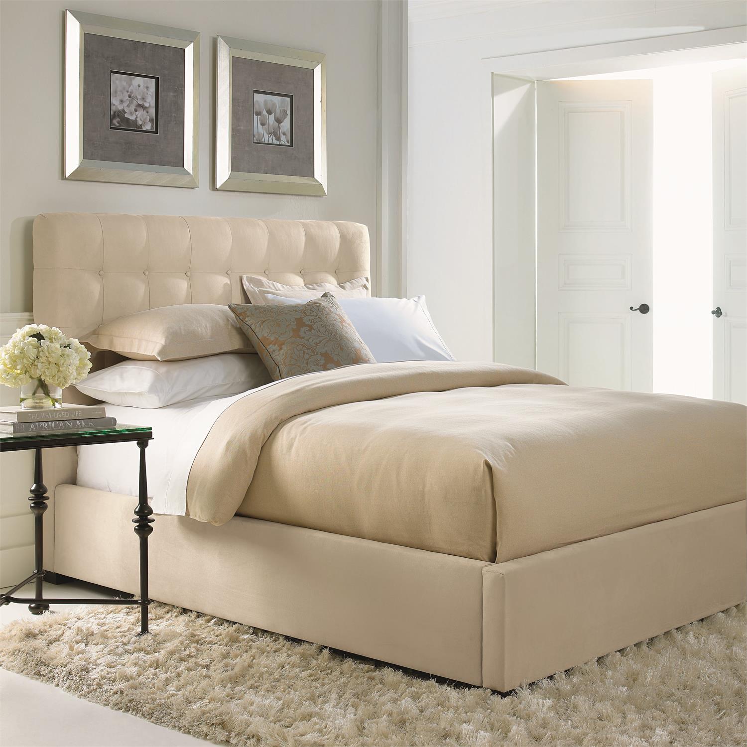 Bernhardt Furniture Avery Fabric Panel Bed Express Ship in Espresso