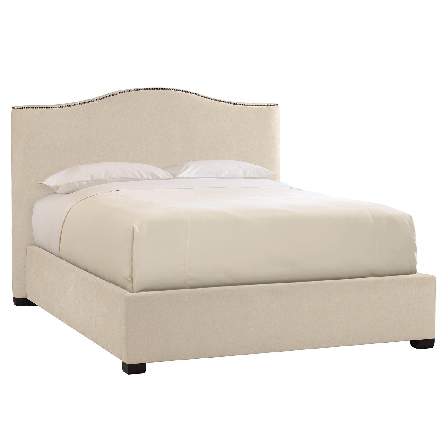 Bernhardt Furniture Graham Fabric Panel Bed in Espresso