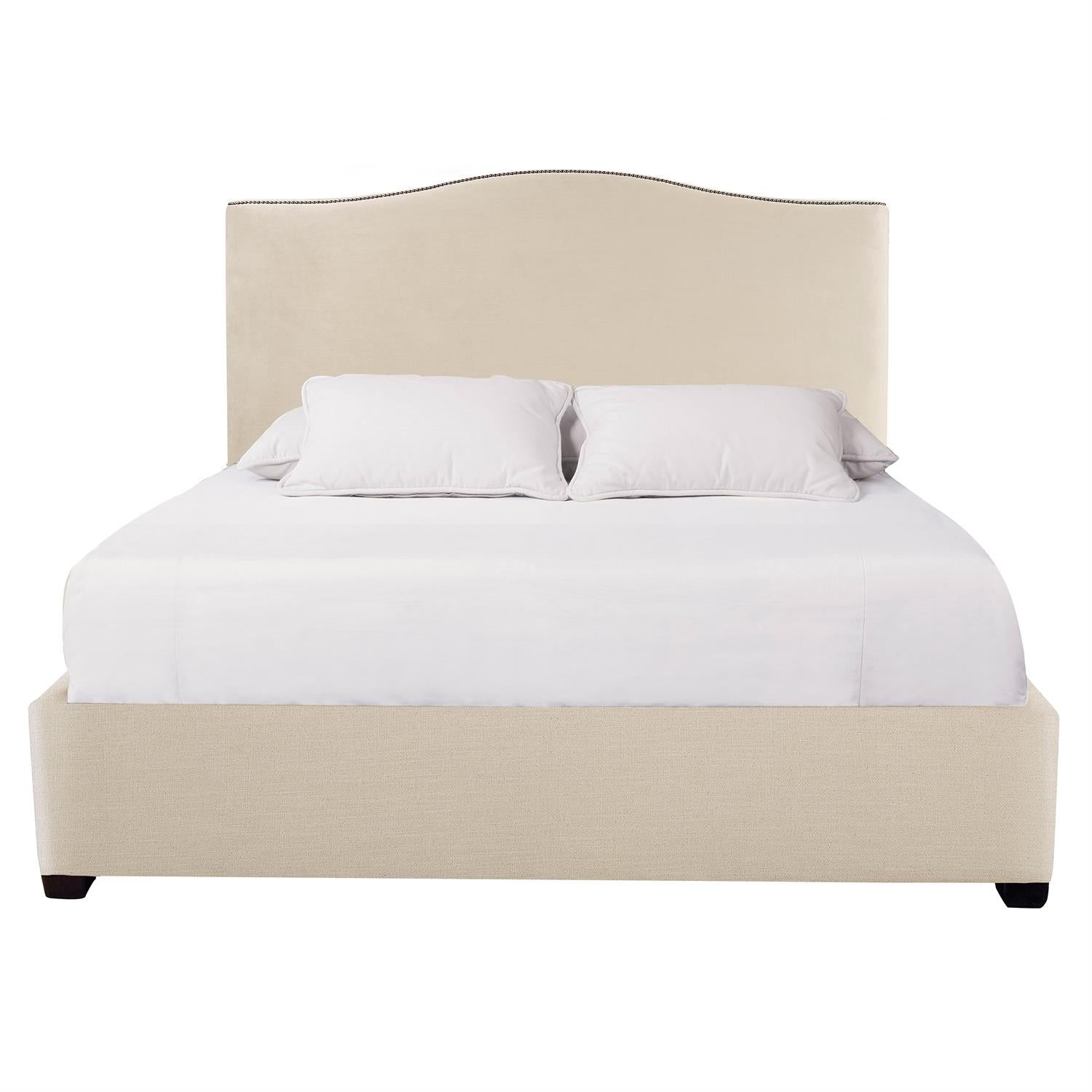 Bernhardt Furniture Graham Fabric Panel Bed in Espresso