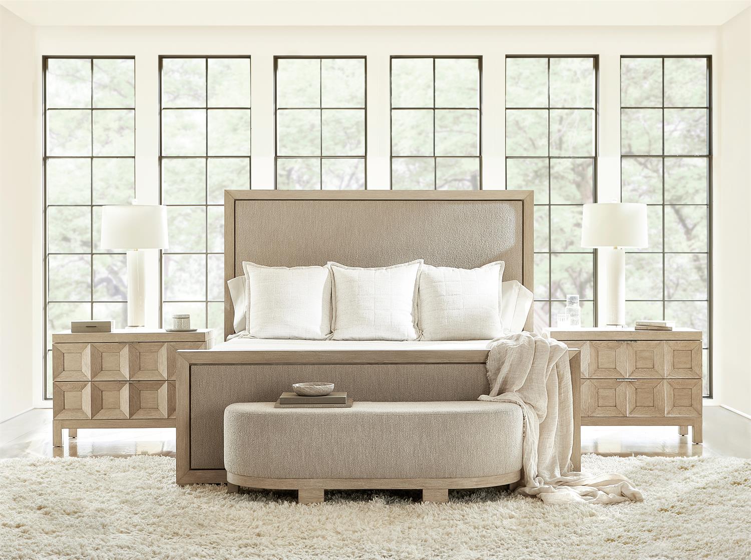 Bernhardt Furniture Prado Panel Bed  in Tawny