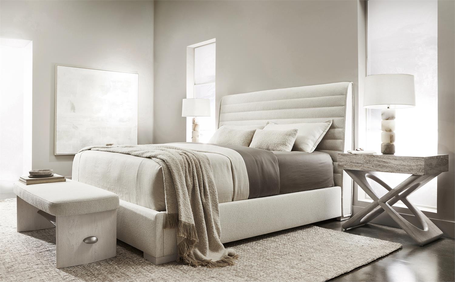 Bernhardt Furniture Sereno Panel Bed  in Lutra