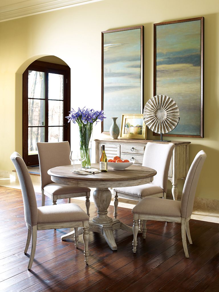 Kincaid Furniture Weatherford Tasman Upholstered Chair in Cornsilk