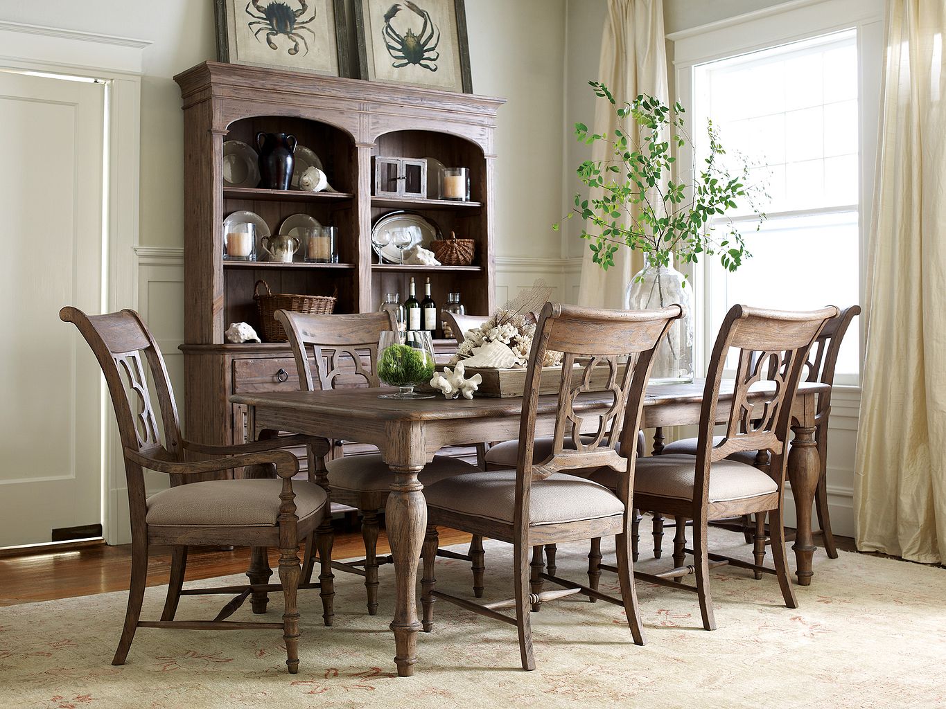 Kincaid Furniture Weatherford Side Chair in Heather