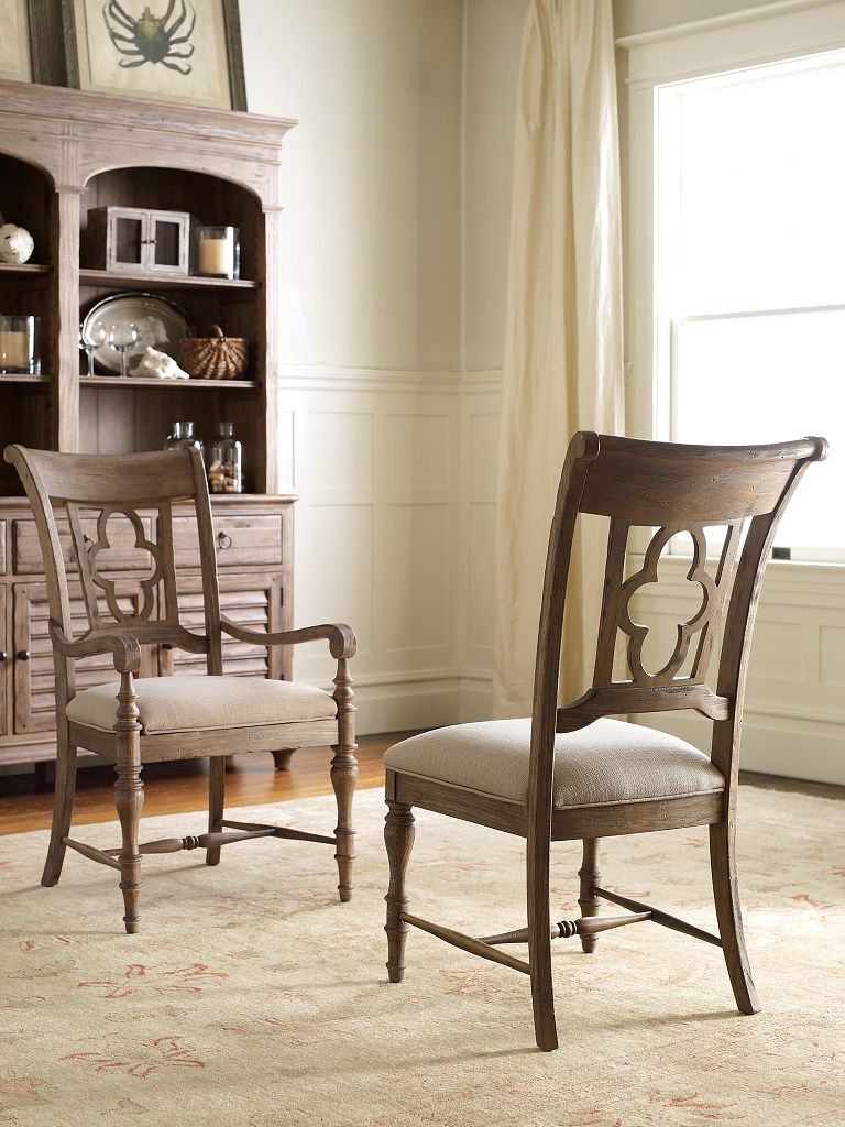 Kincaid Furniture Weatherford Side Chair in Heather