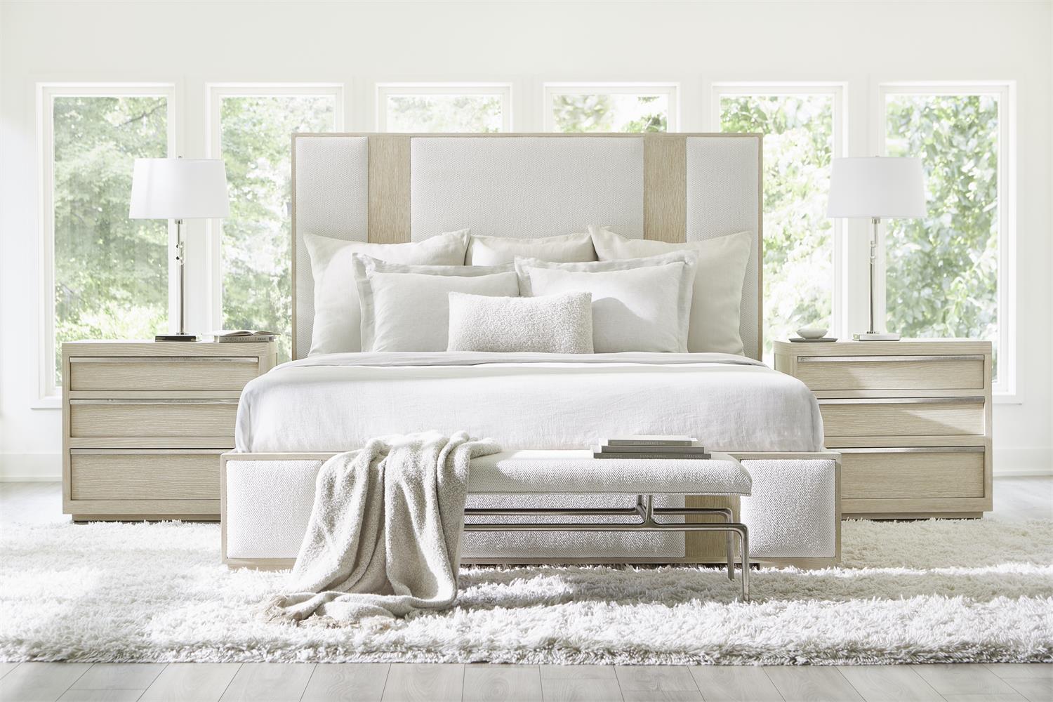 Bernhardt Furniture Solaria Panel Bed  in Dune/Fossil