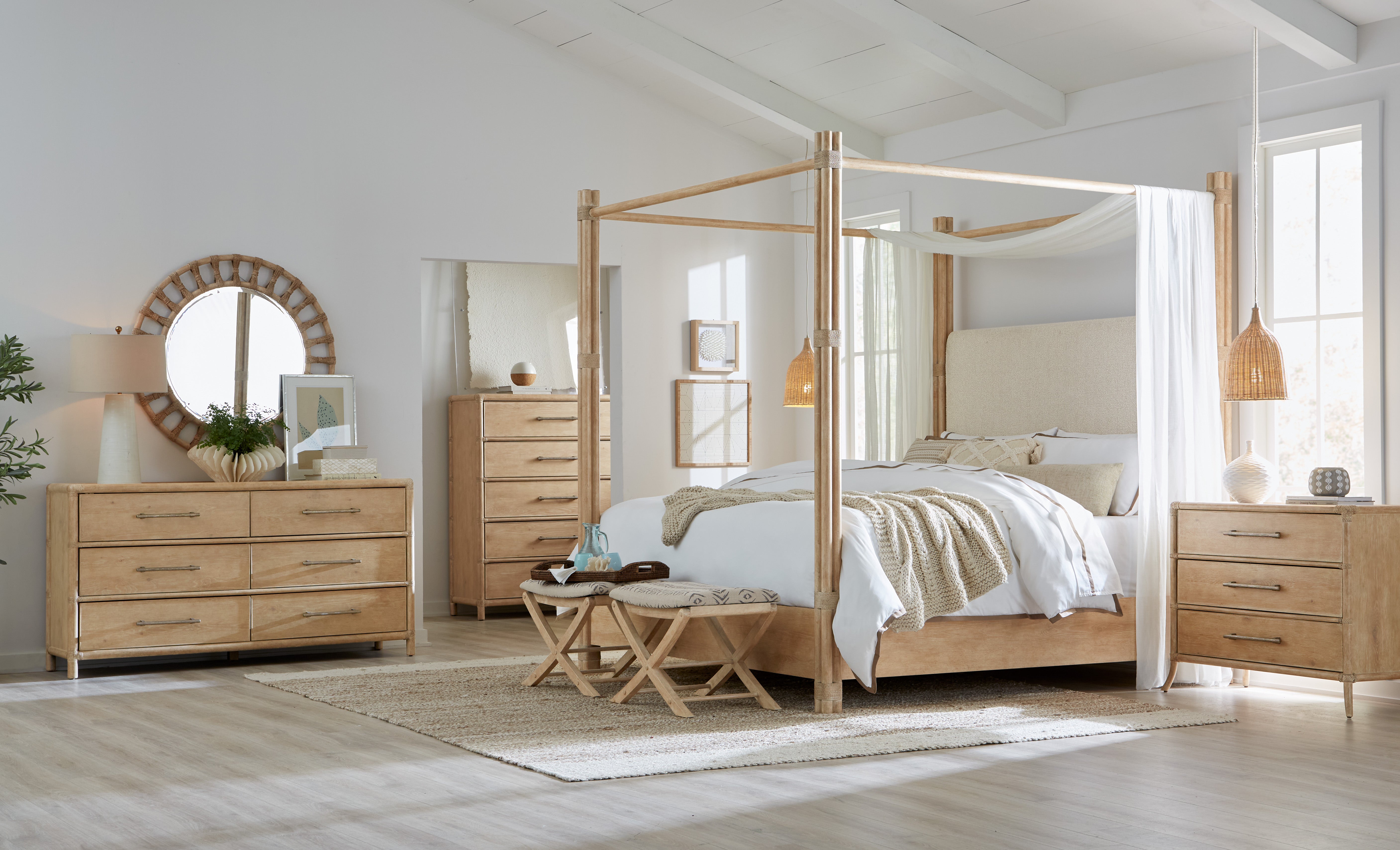Hooker Furniture Retreat Pole Rattan Dresser