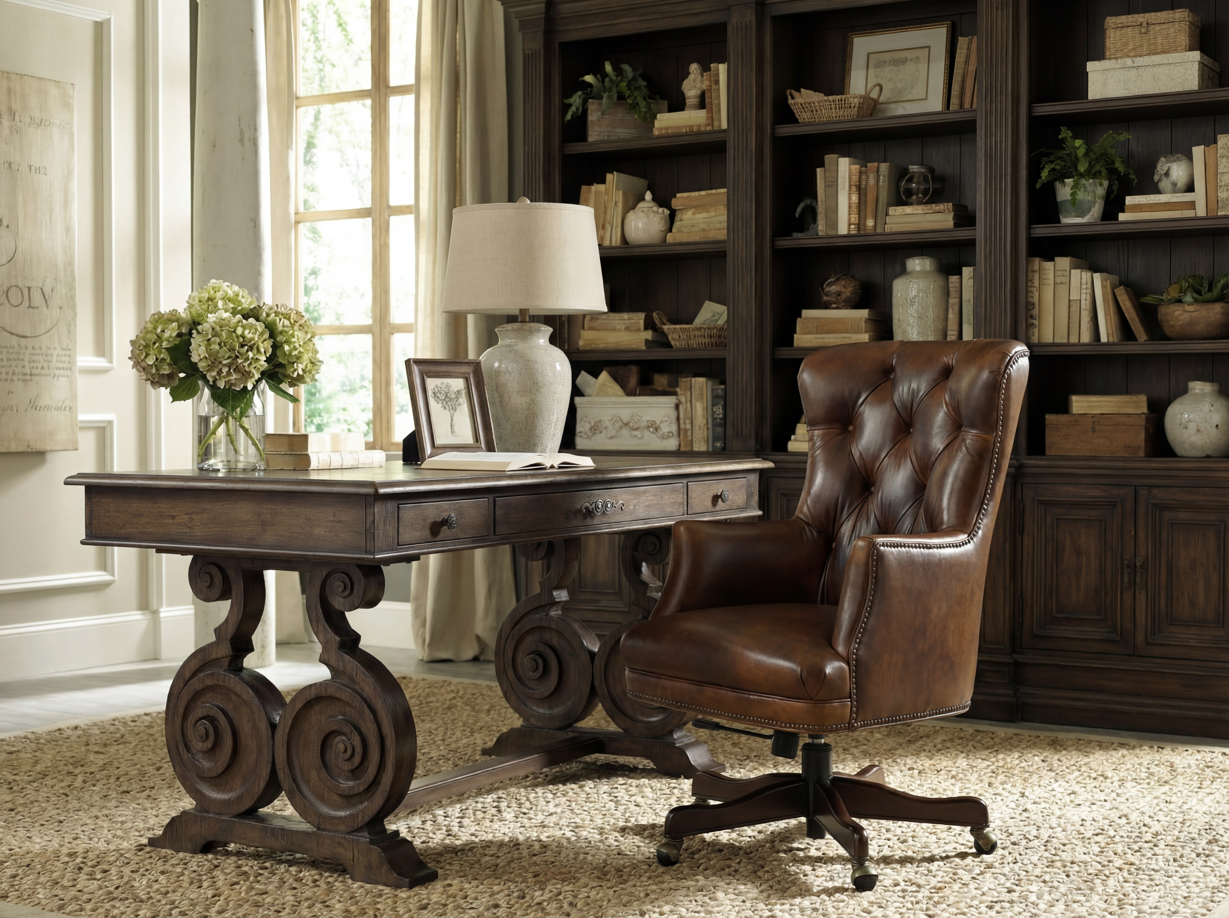 Hooker Furniture Bradley Executive Swivel Tilt Chair