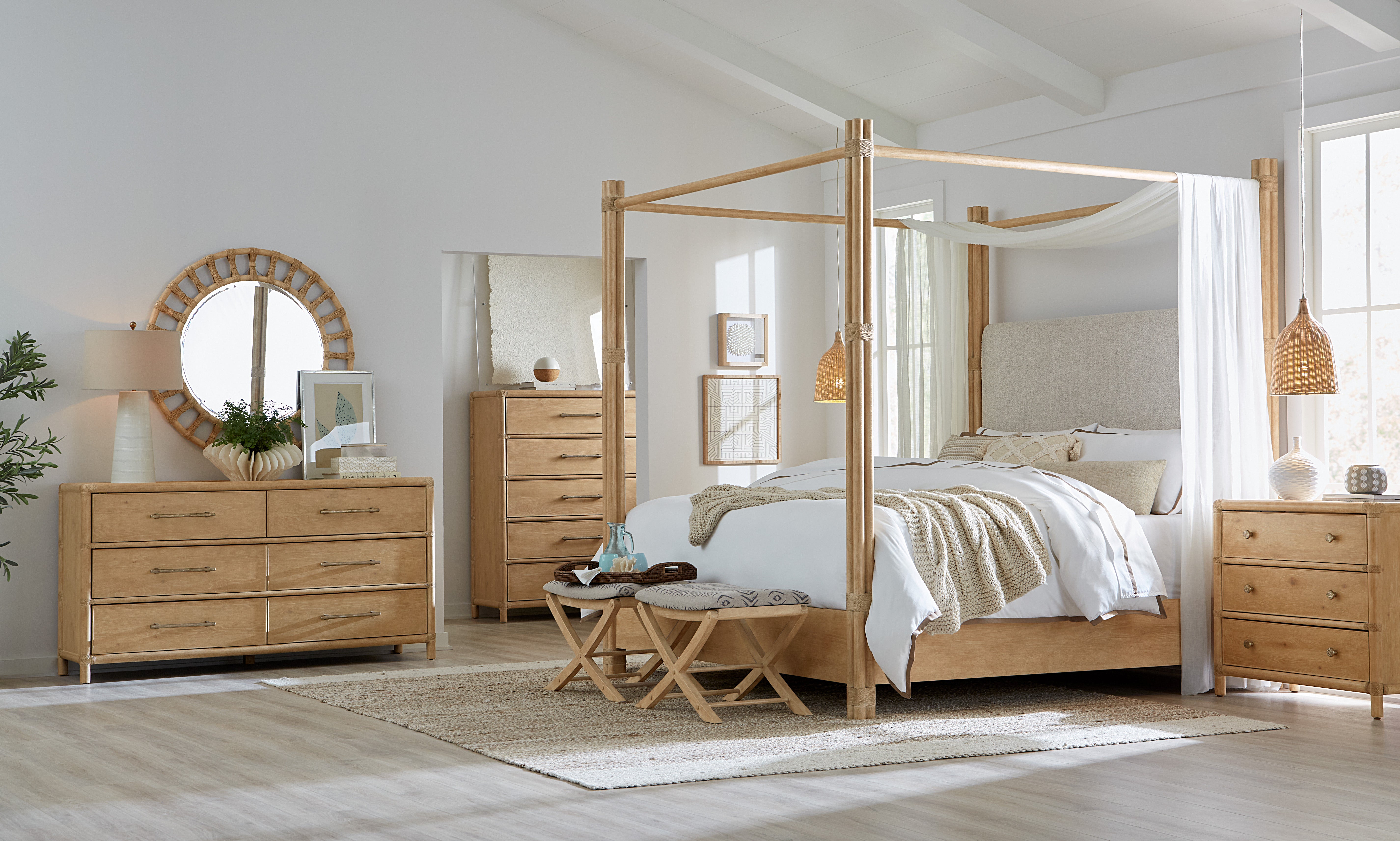 Hooker Furniture Retreat Pole Rattan Dresser