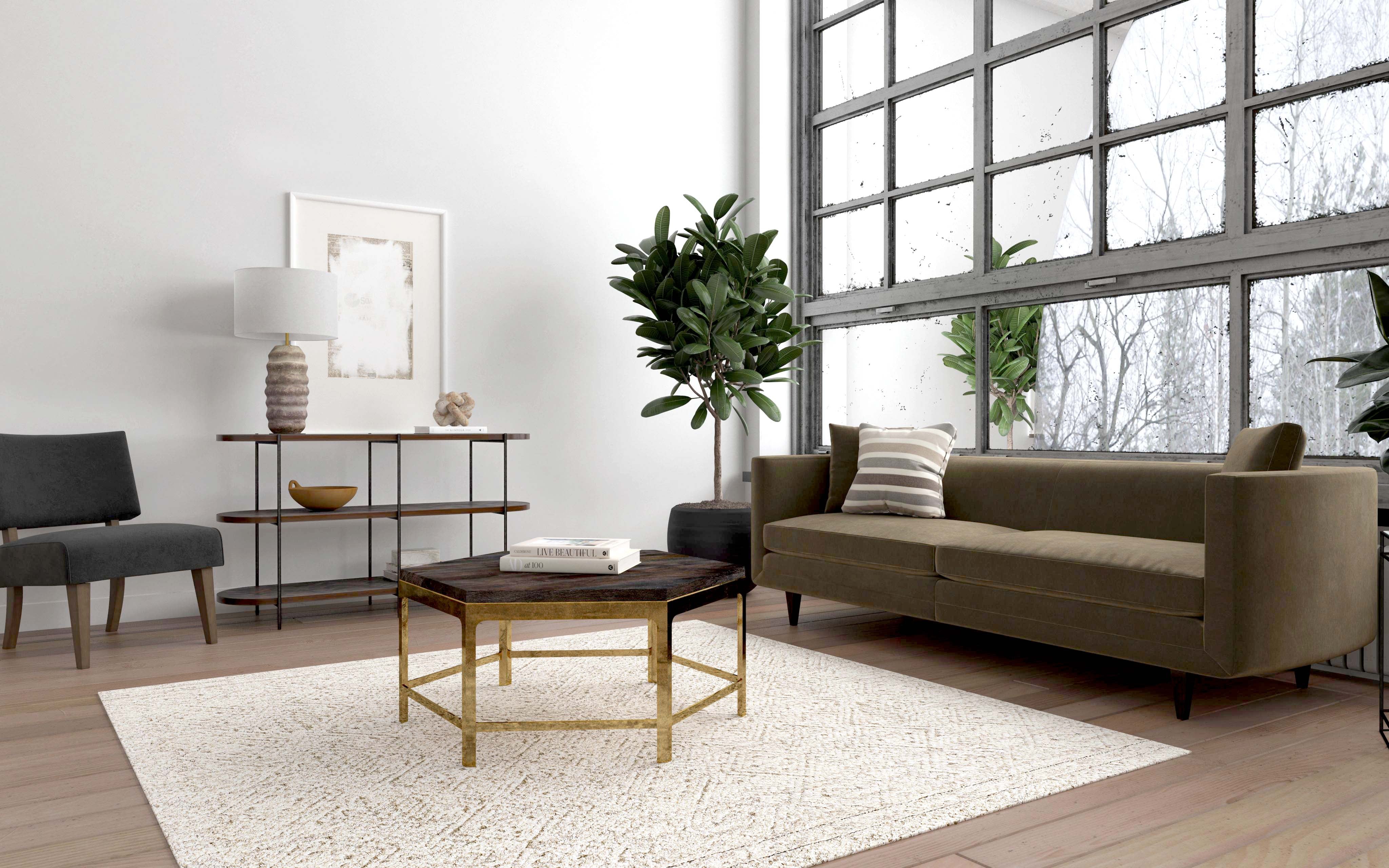Hooker Furniture Commerce & Market Octavius Cocktail Table in Gold