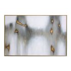 Sunpan Water Marks 72" X 48" in Gold Floater Frame