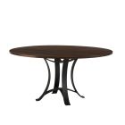Artisan & Post Crafted Cherry 60 Inch Round Table  W/ Metal Base