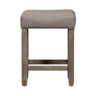 Liberty Furniture Parkland Falls Uph Console Stool in Weathered Taupe