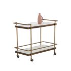 Sunpan Contardi Bar Cart in Rustic Bronze