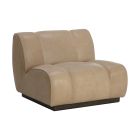 Sunpan Blaise Swivel Lounge Chair in Sahara Sand Leather