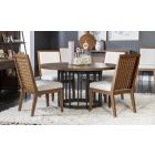 Legacy Classic Midland Round Dining Table in Warm Amber