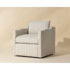 Sunpan Roosevelt Swivel Lounge Chair in Gifford Script