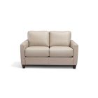 Leather Italia Millbrook Loveseat in Taupe