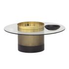 Sunpan Haru Coffee Table in Gold