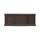 Liberty Furniture Paradise Valley 78 Inch Entertainment Console in Saddle Brown