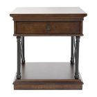 Liberty Furniture Tribeca Drawer End Table in Cordovian Brown