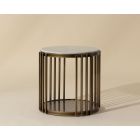 Sunpan Naxos Side Table in Rustic Bronze
